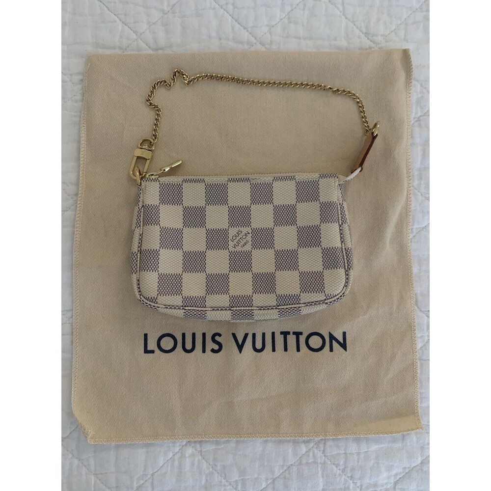 Louis Vuitton Mini Pochette Accessoires in Damier Azur  - DISCONTINUED by LV!